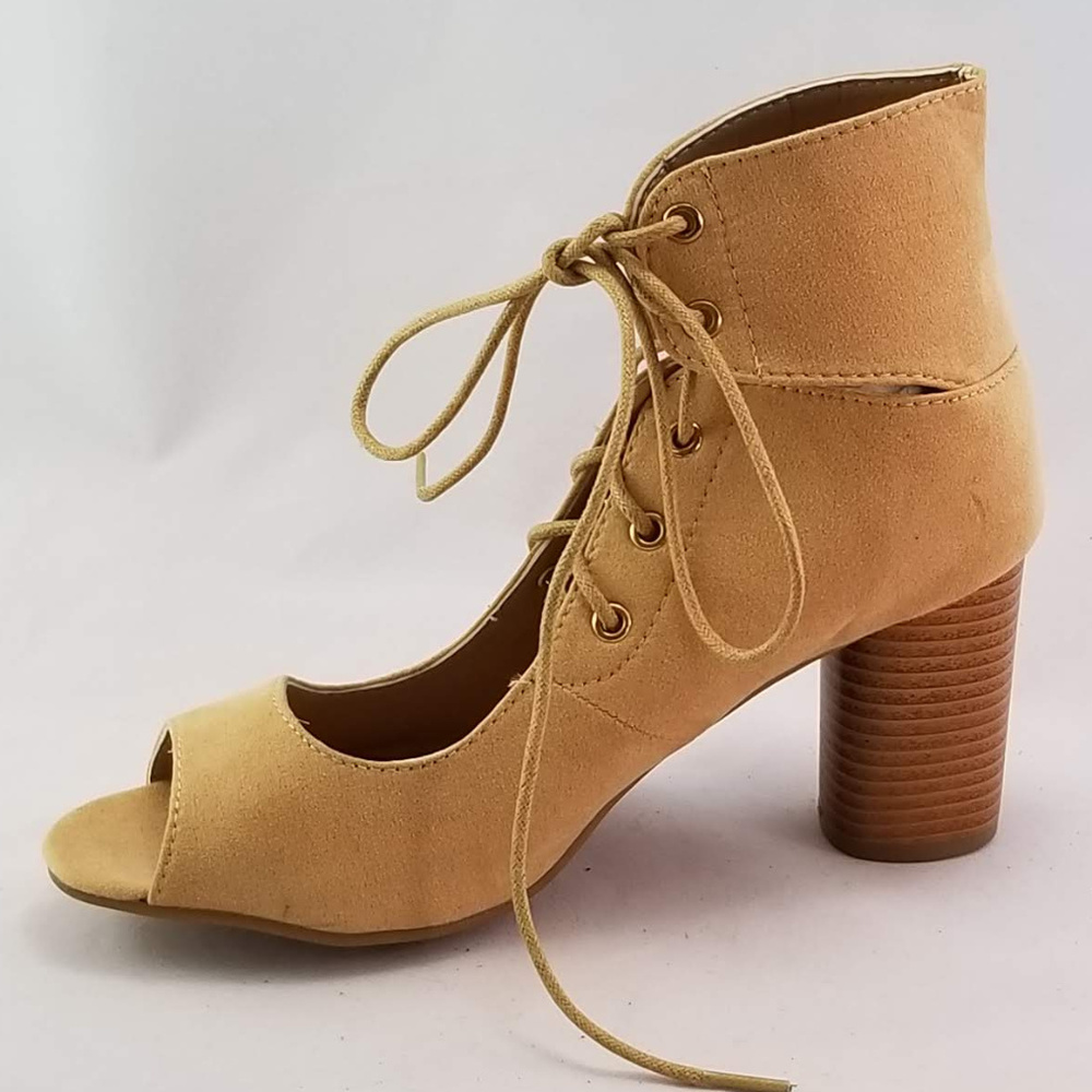 Qupid Woman's Cylinder-03 Ankle Bootie Toffee Sz10